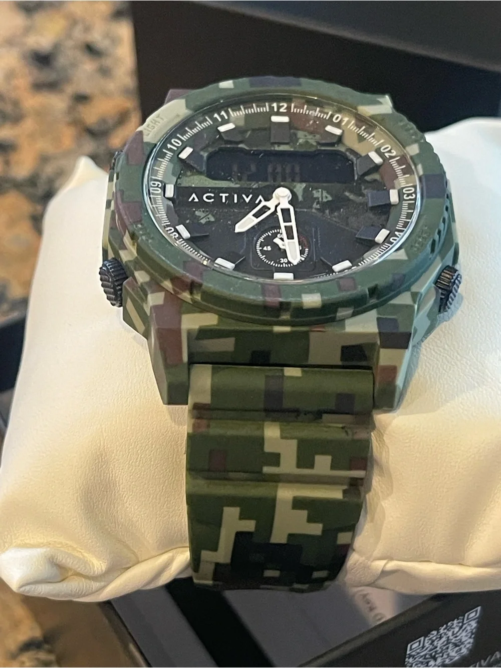 Activa X Invicta Men's Digital Watch - 47mm. Camouflage. Green (ACW2355-004) new